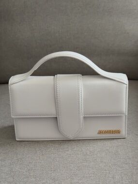 Jacquemus White Structured Top-Handle Mini Bag